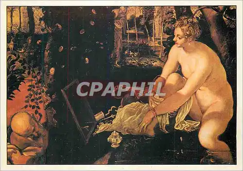 Cartes postales moderne Tintoret Jacopo Robusti dit Ne a Venise 1512 Mort a Venise 1594 Suzanne et les Vieillards