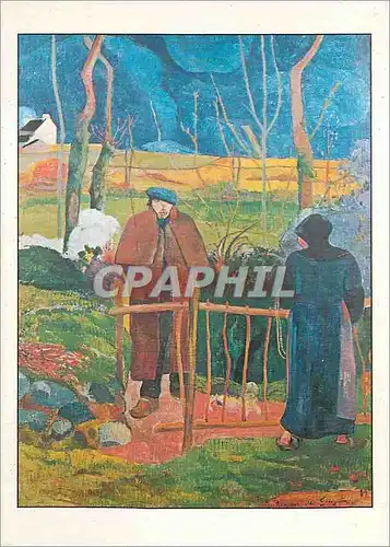 Moderne Karte Gauguin Paul Ne a Paris Mort a Atuana Iles Marquises Bonjour Monsieur Gauguin