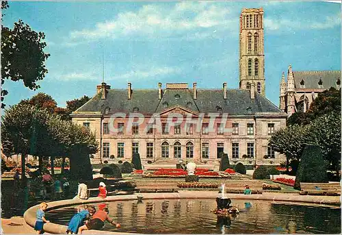 Moderne Karte Limoges (Haute Vienne) les Jardins et le Palais de l'Eveche Enfants