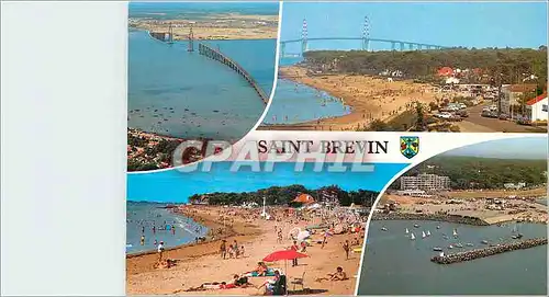 Cartes postales moderne Saint Brevin (L Atl) le Pont les Plages et le Port de Plaisance
