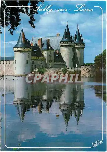 Cartes postales moderne Sully sur Loire (Loiret) les Merveilles du Val de Loire le Chateau et son Reflet dans la Sange