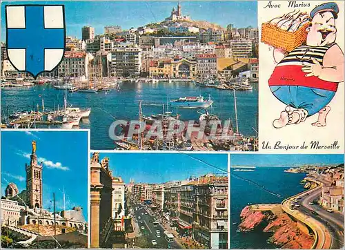 Cartes postales moderne Marseille (B du R) Reflets de Provence au Pays du Sourire et des Bonnes Histoires