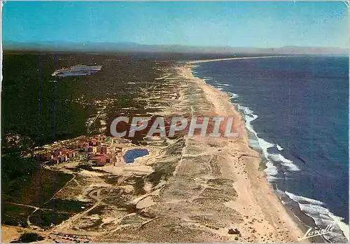 Cartes postales moderne Seignosse le Penon vue Generale la Plage au Fond le Lac d'Hossegor