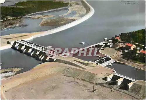 Moderne Karte Vallee de la Durance la Barrage de Cadarache vue Generale