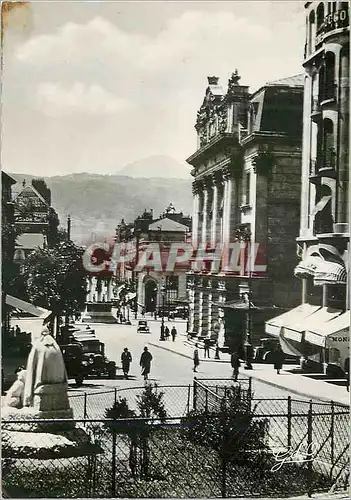 Moderne Karte Clermont Ferrand l'Auvergne Boulevard Desaix le Theatre Perspective sur le Puy de Dome