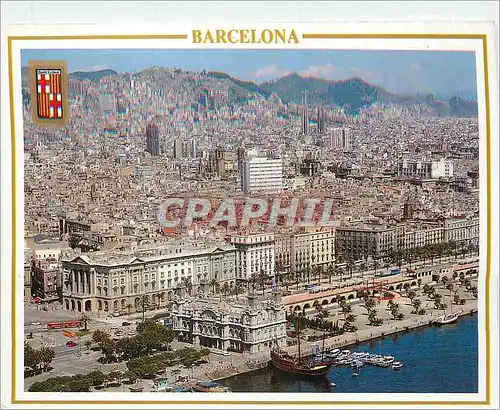 Cartes postales moderne Barcelona Port vue Generale