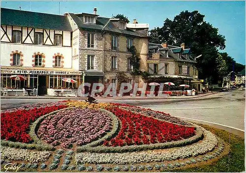 Moderne Karte Station Thermale de Bagnoles de l'Orne (Orne) Hotel de Normandie et de la Source