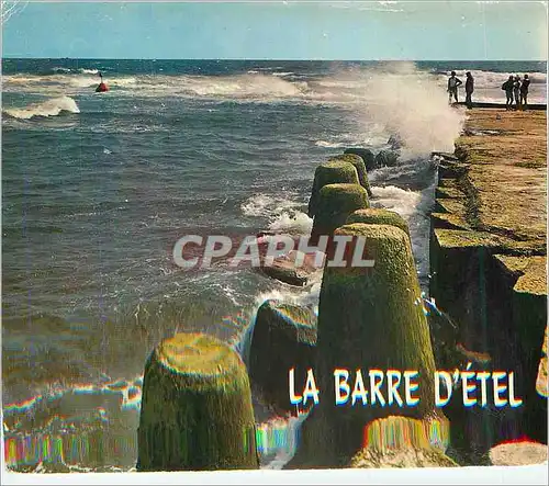 Moderne Karte La Barre d'Etel Couleurs de Bretagne l'Estuaire Offre a son Embouchure un Banc de Sable