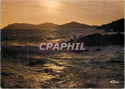 Cartes postales moderne French Riviera Cote d'Azur France Coucher de Soleil en Mediterranee