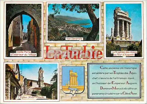 Cartes postales moderne La Turbie Cote d'Azur French Riviera Reflets de France Vieille porte a l'interieur du village Vu