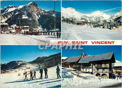 Moderne Karte Puy Saint Vincent (Hautes Alpes) Altitude 1400m
