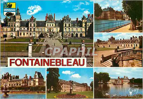 Cartes postales moderne Fontainebleau et ses Merveilles (Seine et Marne) la Palais la Cour du Cheval Blanc ou des Adieux