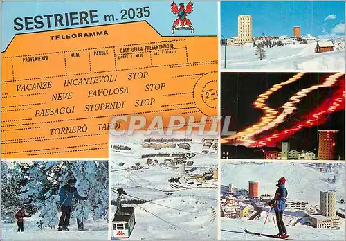 Moderne Karte Sestriere m 2035