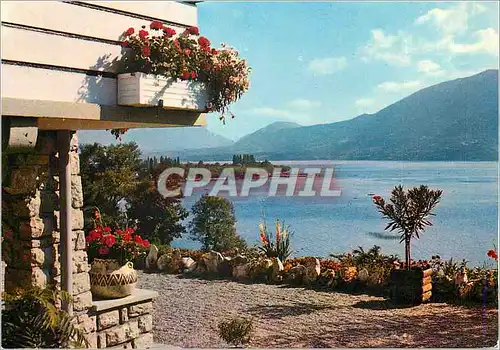 Cartes postales moderne Lac du Bourget Lac Saphir precieux enchasse dans ton Ecrin de montagnes ou le Nuage qui passe vi