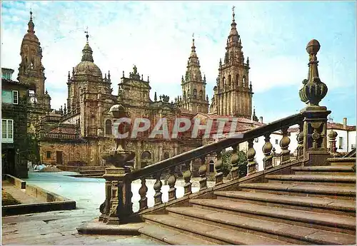 Cartes postales moderne Santiago de Compostela Catedral Fachada de la Azabecheria