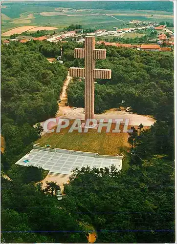 Cartes postales moderne Vue aerienne du Memorial au General de Gaulle Colombey Les Deux Eglises Croix de Lorraine