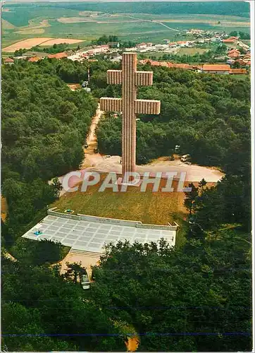 Moderne Karte Vue aerienne du Memorial au General de Gaulle Colombey Les Deux Eglises Croix de Lorraine