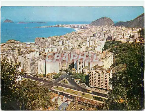 Cartes postales moderne Brasil Turistico Rio de Janeiro Partial View of Copocabona