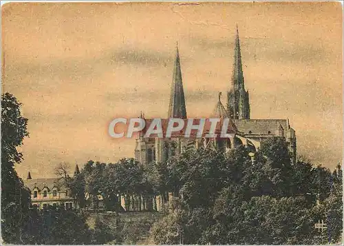 Moderne Karte Chartres (Eure et Loir) Vue prise du Boulevard Guillaume