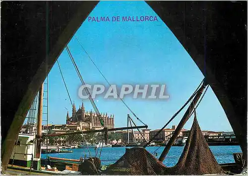 Moderne Karte Palma de Mallorca Puerto al fondo La Catedral