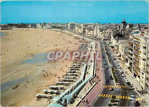 Cartes postales moderne Les Sables d'Olonne Sur la Cote de Lumiere Le Remblai et la Plage a Maree Basse