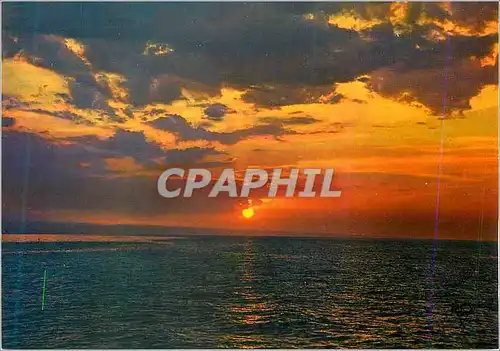 Cartes postales moderne Coucher de Soleil sous l'Ocean