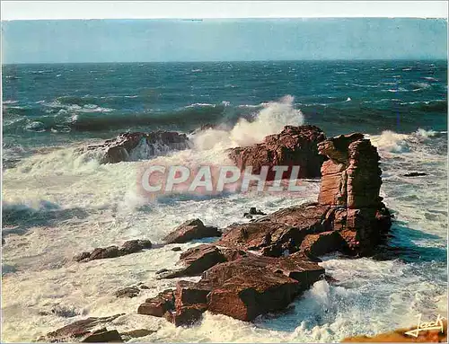 Cartes postales moderne La Bretagne en Couleurs La Cote Bretonne Un jour de Grosse Mer