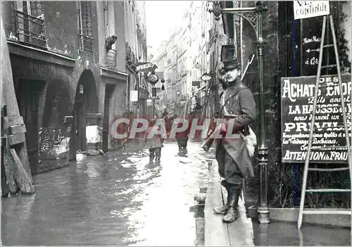 Cartes postales moderne Paris Inondations 1910 Rue de Bievre
