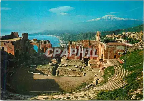 Moderne Karte Taormina Theatre Grec