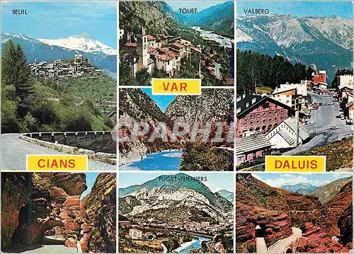 Cartes postales moderne Gorges du Cians Beuil Valberg