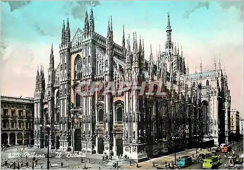 Moderne Karte Milano Il Duomo