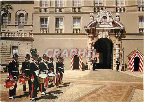 Moderne Karte Principaute de Monaco Le Palais Princier La Releve de la Garde Militaria