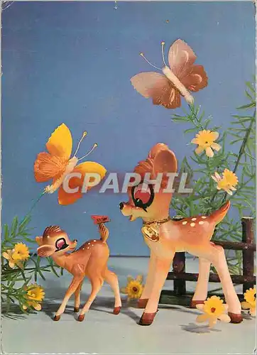 Moderne Karte Walt Disney Productions Bambi Papillon