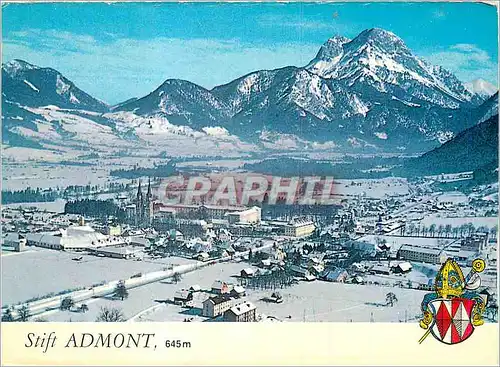 Moderne Karte Stift Admont 645 m Wintersportort