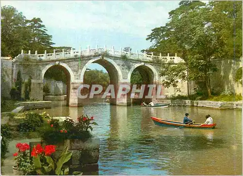 Cartes postales moderne Three Arch Bridge of the Back Lako China Chine