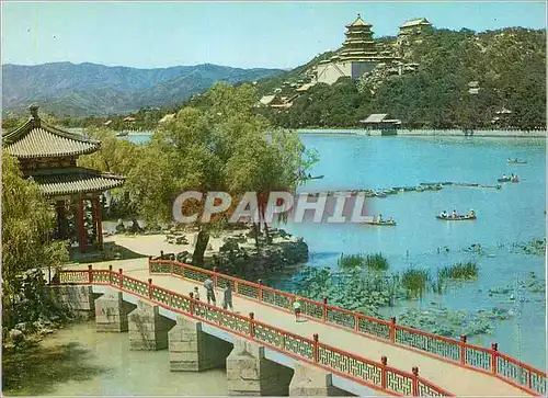 Moderne Karte Panorama of the Summer Palace China Chine