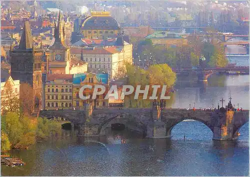 Moderne Karte Prague Ponts de Prague