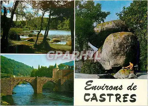 Cartes postales Environs de Castres Lac du Merle Pont de Brassac Rocher Tremblant