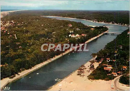 Moderne Karte Hossegor (Landes) Le Canal et le Lac Marin