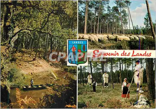 Moderne Karte Visage des Landes Souvenir des Landes