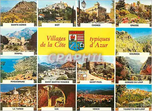 Cartes postales moderne Villages Typiques de la Cote d'Azur Couleurs et Lumiere de France
