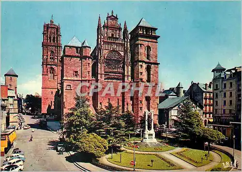 Moderne Karte Rodez (Aveyron) Cathedrale Notre Dame XIVe XVIe Siecles