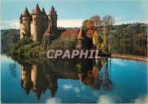 Moderne Karte Le Chateau de Val sur le Barrage de Bort les Orgues (Correze)