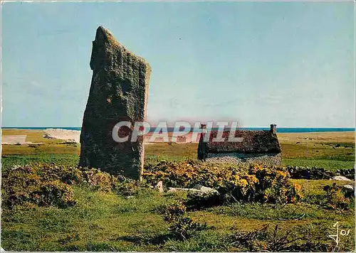 Moderne Karte Le Pays Bigouden Menhir sur les Dunes La Bretagne en Couleurs