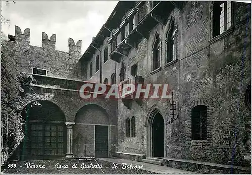 Cartes postales moderne Verona Casa di Giuletta Il Balcone Queste Furono Le Case dei Capuleti