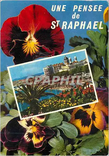Cartes postales moderne Une Pensee de Saint Raphael La Cote d'Azur La Plage