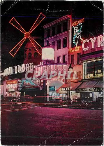 Cartes postales moderne Paris Le Moulin Rouge Cyrano de Bergerac Edmond Rostand