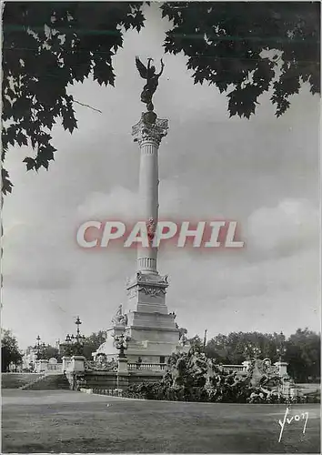 Moderne Karte Bordeaux (Gironde) Monument des Girondins (1895)