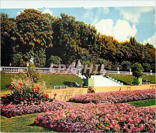 Moderne Karte Paris Jardin et Terrasse du Palais du Luxembourg Couleurs et Lumiere de France