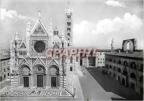 Cartes postales moderne Siena Opera Metropolitana Cathedrale La Facade